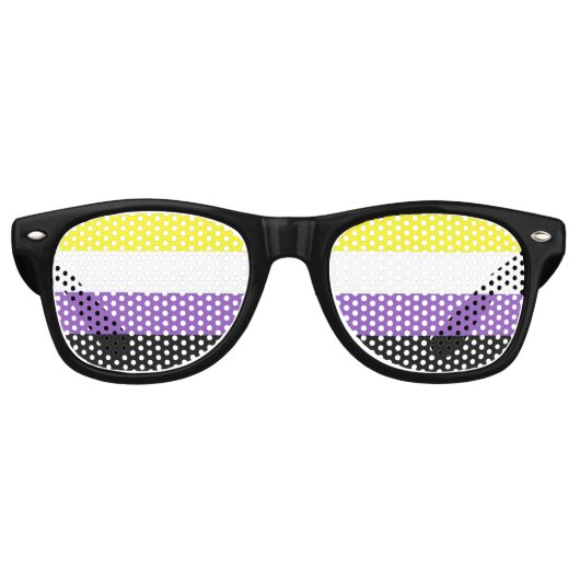 Lunettes de soleil pour drapeau de la fierté non b (Devant)