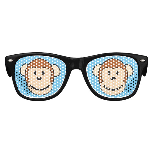 Lunettes de soleil pour enfants visage singe (Devant)