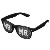 Lunettes de soleil pour mariés Mr et Mrs pour jeun (Angulaire)