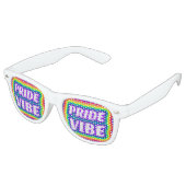 Lunettes de soleil PrideVibe Rainbow Party (Angulaire)