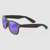 Lunettes De Soleil Red Neon Bull Courant À Starry Night -Texte Person (Gauche)