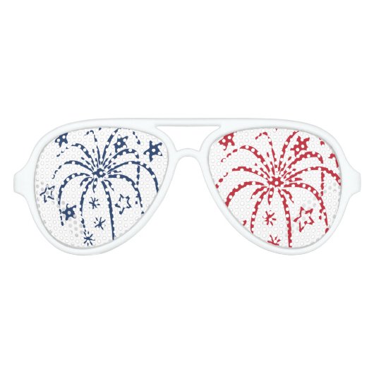 Lunettes de soleil Red White and Blue Fireworks Pa (Devant)