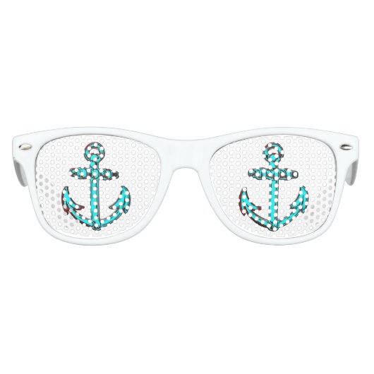 Lunettes de soleil Retro cool ancre plage (Devant)