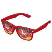 Lunettes de soleil rétro drapeau de Basse-Saxe (Angulaire)