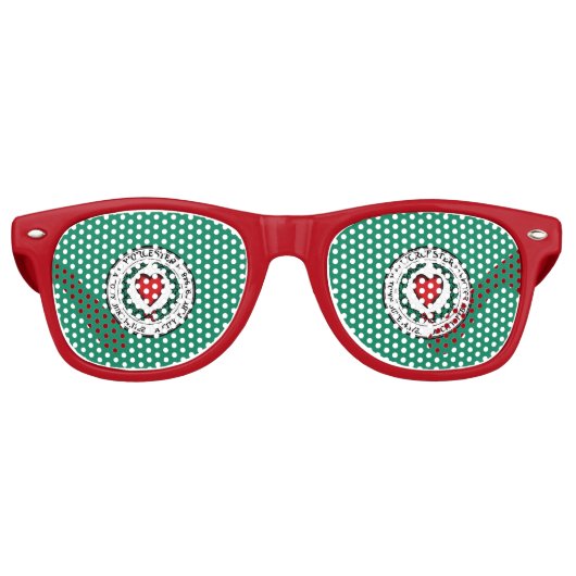 Lunettes de soleil Rétro Drapeau de Worcester, Mas (Devant)