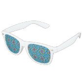 Lunettes de soleil rétro florales abstraites (Angulaire)