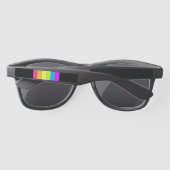 Lunettes de soleil Retro Stripes (Black & Neon Mul (Dos)
