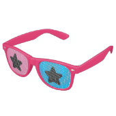 Lunettes de soleil Rose & Blue Star Party (Angulaire)