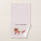 Lunettes de soleil rose pâle (Serviette à main)