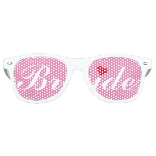 Lunettes de soleil roses cool pour enterrement de  (Devant)