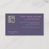 Lunettes de soleil rouges Carte de visite optique (Dos)