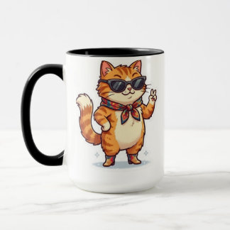 Lunettes de soleil Sassy Chat tasses Mignon et ten