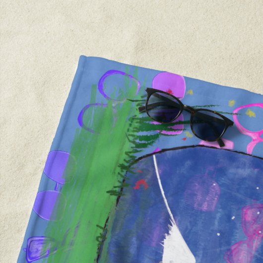 Lunettes de soleil Serviette de plage extérieure M (En situation)