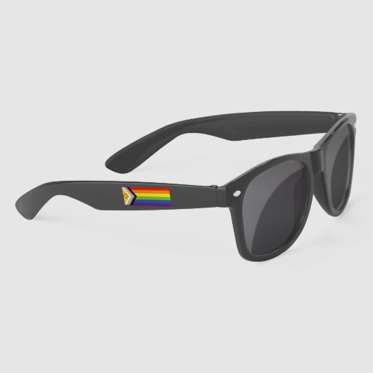 Lunettes De Soleil SlipperyJoe Intersex Progrès Fierté Drapeau arc-en (Droite)