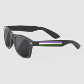 Lunettes De Soleil SlipperyJoe's genderqueer orteils drapeau couleurs (Gauche)