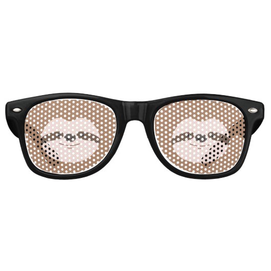 Lunettes de soleil Sloth Motif Retro (Devant)