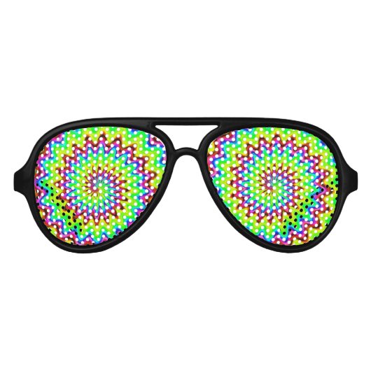 Lunettes de soleil spirales psychédéliques (Devant)