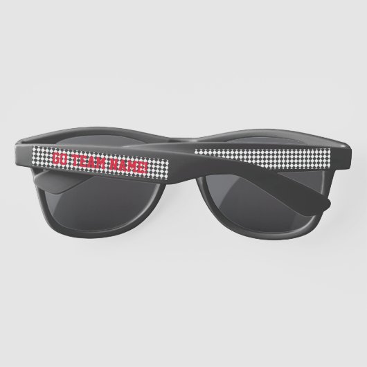 Lunettes De Soleil Sports Fans Team Spirit Nom Cool Fun (Dos)