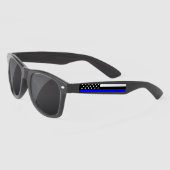 Lunettes De Soleil Symbolic Thin Blue Line American Flag graphic on a (Gauche)