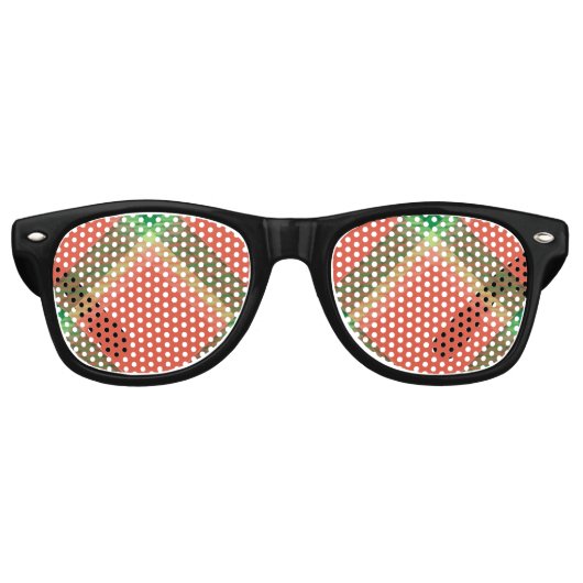 Lunettes de soleil Tartan Retro Watermelon (Devant)