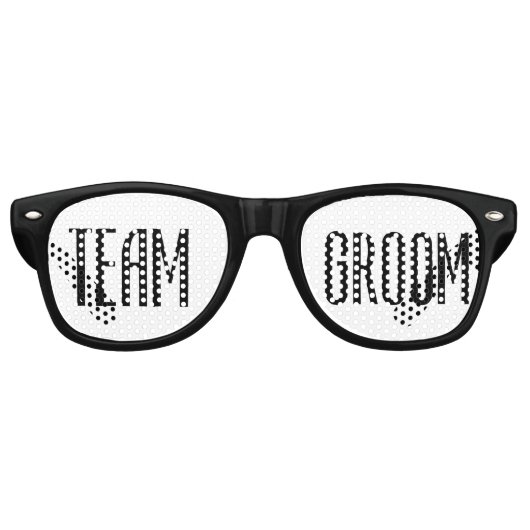 Lunettes de soleil Team Groom Cool moderne noir et (Devant)