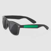 Lunettes de soleil vert émeraude sur mesure (Gauche)