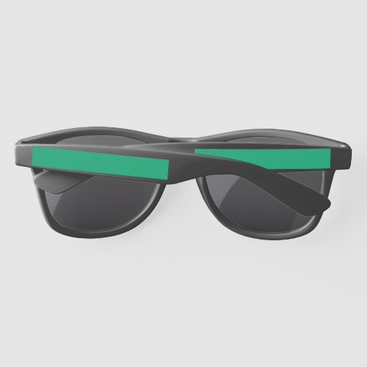Lunettes de soleil vert émeraude sur mesure (Dos)