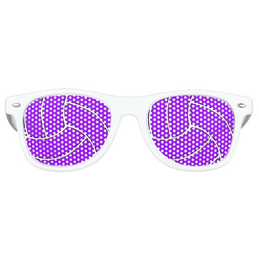 Lunettes de soleil violet de la partie de volley-b (Devant)