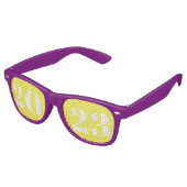 Lunettes de soleil violet et jaune du Nouvel An (Angulaire)
