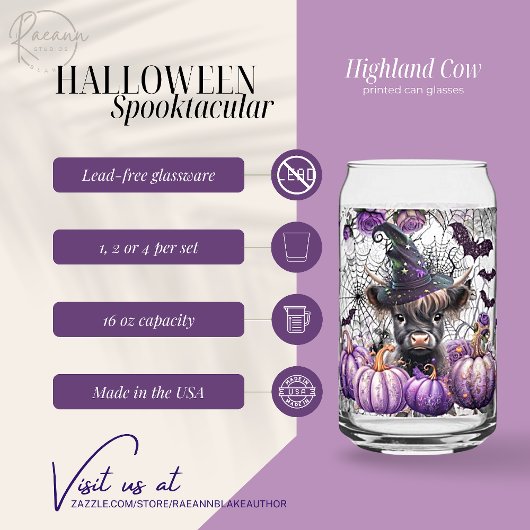 Lunettes de vaches peintes Highland