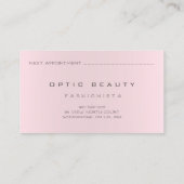 Lunettes de verre rose Rose optique de la carte de (Dos)