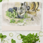 Lunettes De Vin Et Serviette De Cuisine Fruit (Plié)