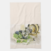 Lunettes De Vin Et Serviette De Cuisine Fruit (Vertical)