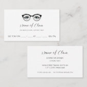 Lunettes d'oeil bleu chic Rendez-vous à l'examen o (Devant / Derrière)