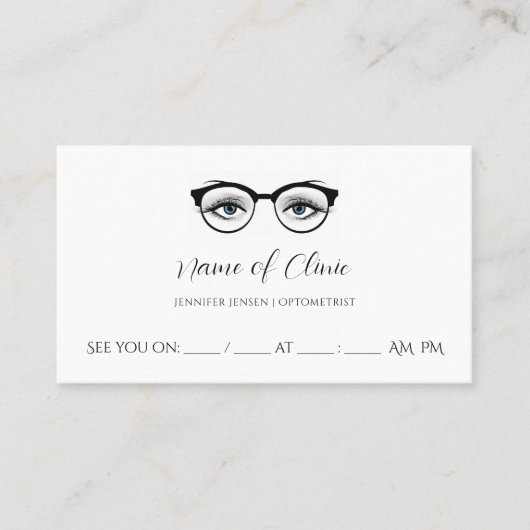 Lunettes d'oeil bleu chic Rendez-vous à l'examen o (Devant)