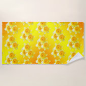 Lunettes d'or Sunburst, Serviette de plage (Devant)