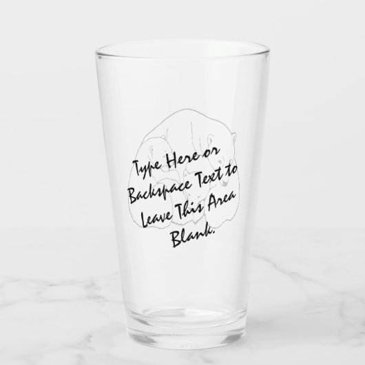 Lunettes d'ours en verre polaire Personnalisez (Dos)