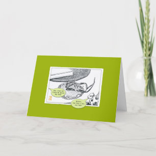 Lunettes humoristiques et carte de voeux blanche p