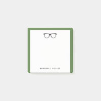 Lunettes noires Nerdy Customisé Carré Post-it