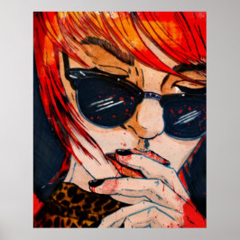 Lunettes noires poster