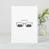 Lunettes personnalisables et carte de vœux de vill (Debout devant)