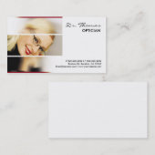 Lunettes professionnelles cartes de visite opticie (Devant / Derrière)