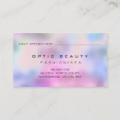 Lunettes rose Holographe Optique Carte de Rendez-v (Dos)