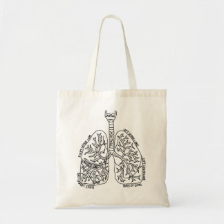 Lung Anatomist Pulmonoloog Cystic Fibrosis astma Tote Bag