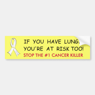 Lung Cancer Awareness Bumpersticker