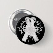Lung Cancer Awareness Maand Button (Voorkant /achterkant)