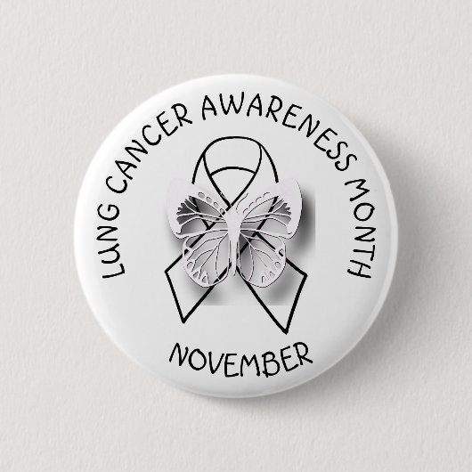 Lung Cancer Awareness MOnth November Button (Voorkant)