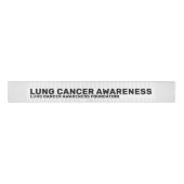 Lung Cancer Awareness Pattern Grosgrain Lint (Voorkant)