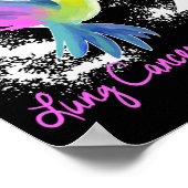 Lung Cancer Awareness Pearl Ribbon Poster (Hoek)