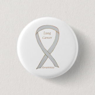 Lung Cancer Awareness Ribbon Custom Art Pin Ronde Button 3,2 Cm